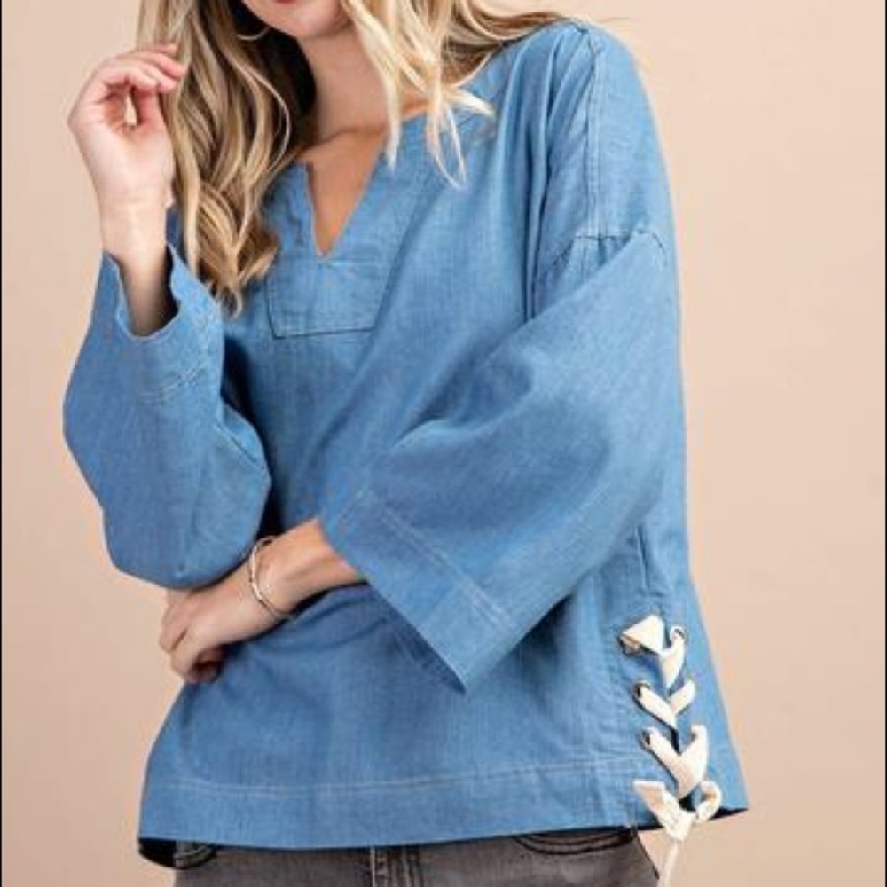 Chambray top